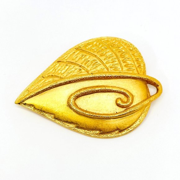 Vintage Liz Claiborne Stylized Leaf Brooch/Pin - Picture 4 of 7